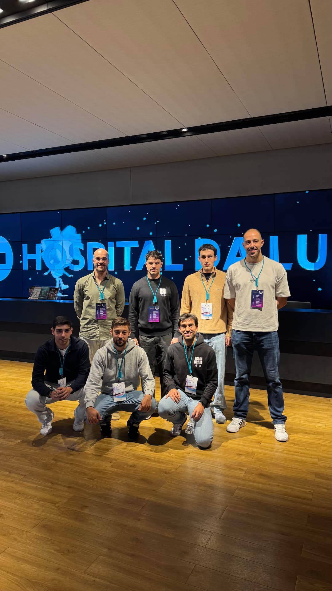 Equipa TRAINwithBRAIN no Hospital da Luz